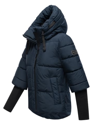 Navahoo Steppjacke Lotusherz XIV in Navy