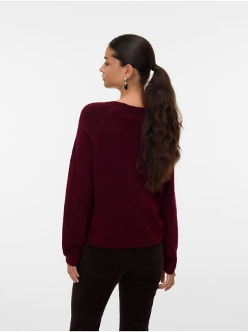 Vero Moda Strickpullover in Syrah