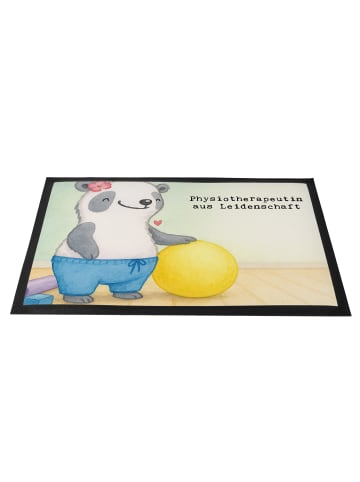 Mr. & Mrs. Panda Sauberlaufmatte Physiotherapeutin Leidenschaft ... in Weiß