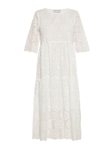 Usha Damen Kleid in Weiss