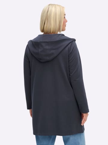 sheego Sweatjacke in tiefblau