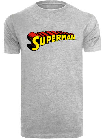 F4NT4STIC T-Shirt DC Comics Superhelden Superman Telescopic Loco in grau meliert