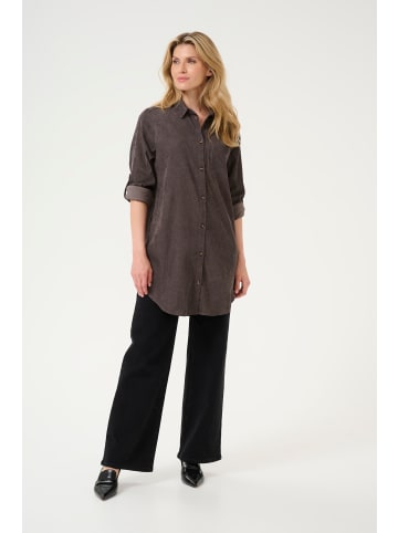 Kaffe Langarm - Hemd KAvera in Major Brown C.