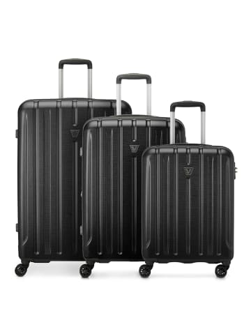 Roncato Kinetic 2.0 4 Rollen Kofferset 3-teilig mit Dehnfalte in nero