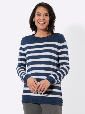 WITT WEIDEN Pullover in jeansblau-ecru
