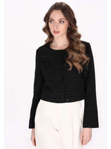 DreiMaster Women Blazer in black glitter