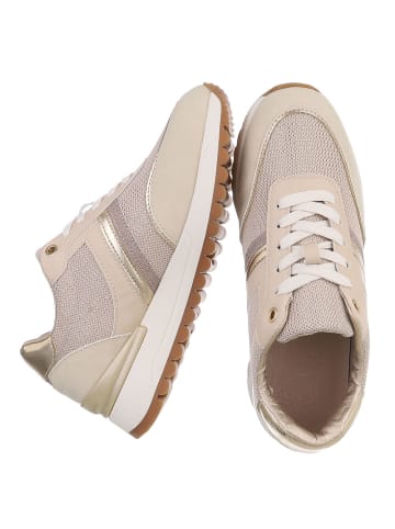 Ital-Design Freizeitschuh in Beige und Gold