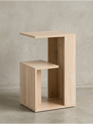 KADIMA DESIGN Beistelltisch 35x29,5x60 cm Anstelltisch, Couchtisch klein in Sonoma