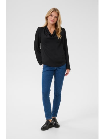 Kaffe Langarm-Bluse KAariel Regular fit in Black Deep