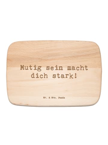 Mr. & Mrs. Panda Brettchen Spruch Angst überwinden mit Spruch in Transparent