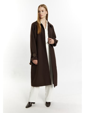 DreiMaster Damen Übergangsmantel Aus Wollgemisch in Braun