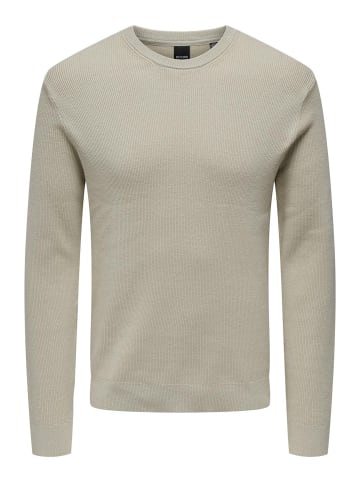 ONLY & SONS Strickpullover in Silver Lining