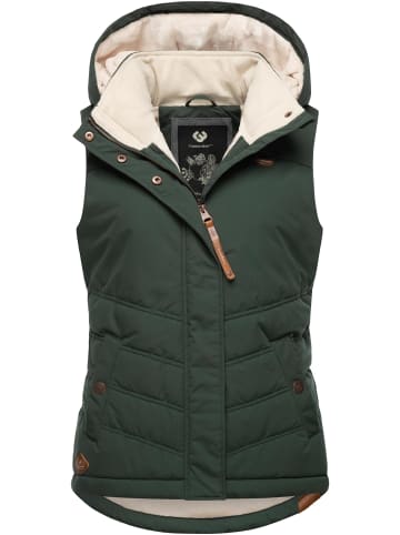 ragwear Steppweste Hesty in Dark Green23