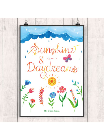 Mr. & Mrs. Panda Bild Sunshine and Daydreams mit Spruch in Bunt