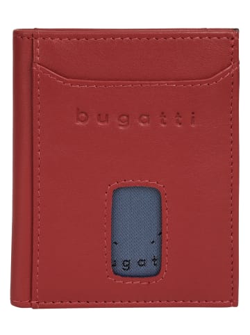 Bugatti Geldbörse SECURE SLIM echt Leder in rot