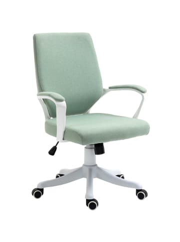Vinsetto Bürostuhl-62B x 69T x 92-100H cm-Grün+Weiß