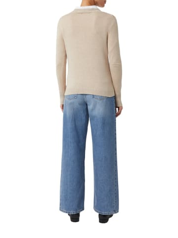 comma V-Kragen Pullover für Damen in braun