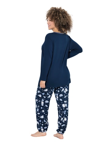 Ulla Popken Pyjama in nachtblau
