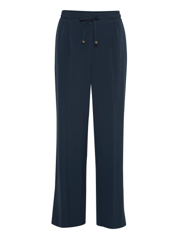 b.young Lange Business Hose Anzug Stoff Pants Wide Leg BYDANTA in Navy