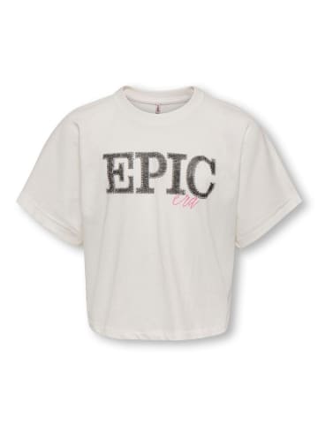 KIDS ONLY Kurzarm T-Shirt Bio-Baumwolle Kogstella in cloud dancer