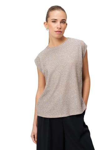 Zero  Glitzer-Shirt mit Rundhalsausschnitt in French Oak