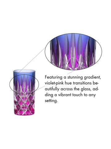 RIEDEL Glas Highball Longdrinkglas Laudon 395 ml in Violett-Pink
