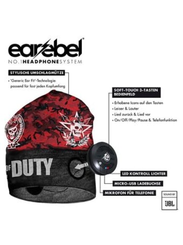 Alpha Trading Solutions Nonbook - Style Dock Beanie Set Cod Franchise - Camo Red
