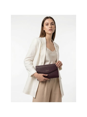 Lazarotti Bologna Leather Clutch Umhängetasche Leder 23 cm in burgundy