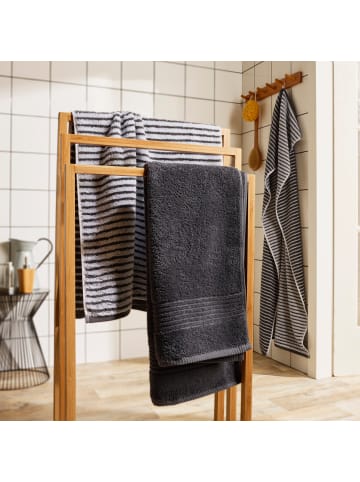 Erwin Müller Jacquard Duschtuch Konstanz in anthrazit