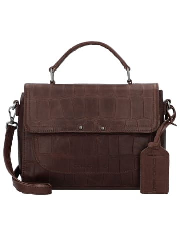 Cowboysbag Big Croco Rigby Handtasche Leder 25 cm in hickory