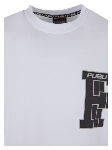 FUBU Long Sleef in white/black
