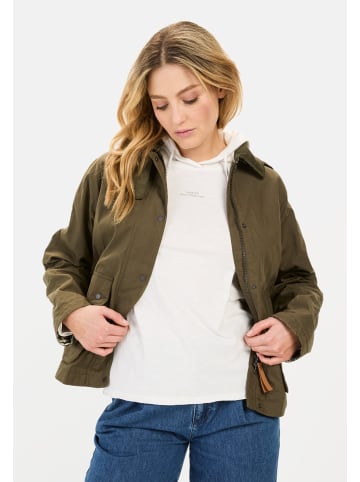 Camel Active Blouson mit Cordkragen in Dunkel Khaki
