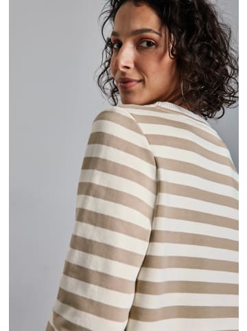 Street One 'Gestreifter Sweater' Beige