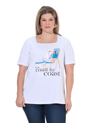 Ulla Popken Shirt in schneeweiß