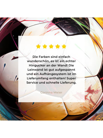 MuchoWow Leinwand bilder Fußball (BxH)