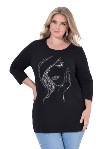 MIAMODA Longsleeve in schwarz