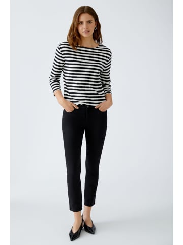 Oui T-Shirt SOLEILA in black offwhite