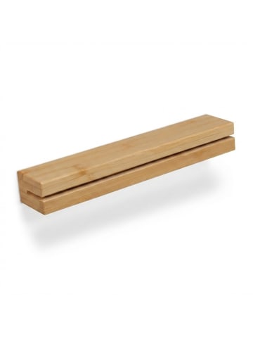 relaxdays Schlüsselbrett in Natur - (B)29,5 x (H)4 x (T)6 cm