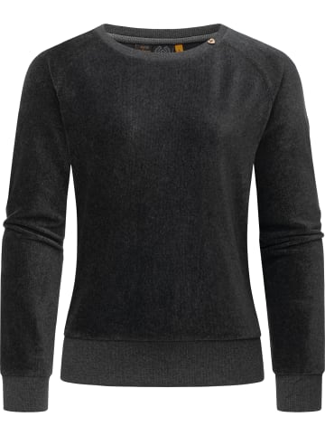 ragwear Kapuzensweatshirt Johanka Velvet in Dark Grey