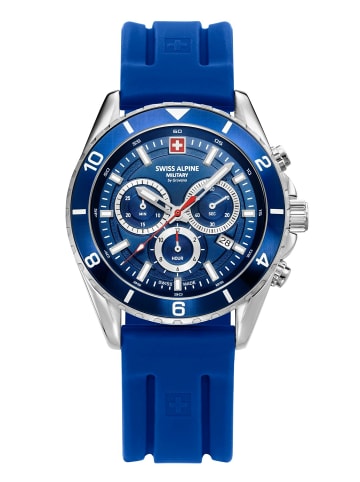 Swiss Alpine Military by Grovana Analoguhr für Herren in blau