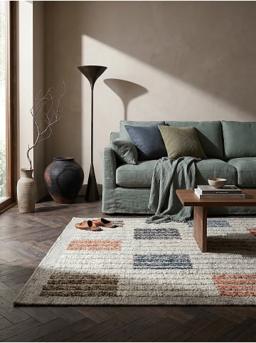 KADIMA DESIGN Flachgewebe-Teppich Handgetuftet ALDER Geometrisch 58% Wolle Wohnzimmer in Multi