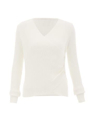 NAEMI Damen Strickpullover in Weiss