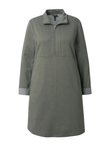 Ulla Popken Midikleid in olivgrau