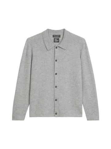 Marc O'Polo Hemd-Strickjacke regular in grey melange