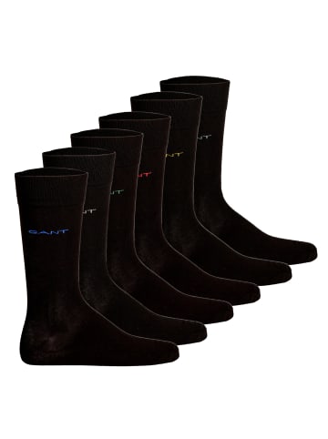 Gant Socken 6er Pack in Schwarz