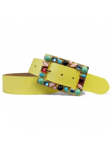 FRONHOFER Damen Ledergürtel Gold in Lemon