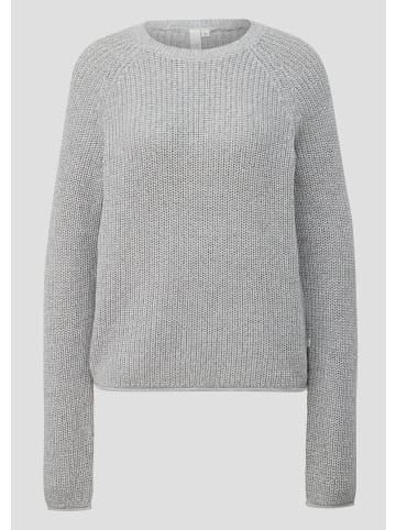 QS Strickpullover in 9400_grau meliert