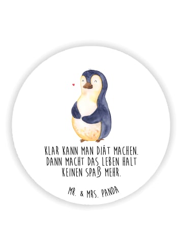 Mr. & Mrs. Panda magnet Pinguin Diät mit Spruch in Weiß
