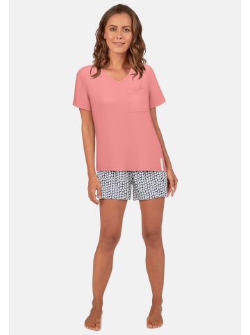 Tom Tailor Shorty Westport in rot-dunkel-Allover