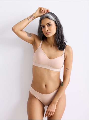 Erlich Textil  MIT OFFENEN KANTEN Slip CASUAL COTTON SLIP in ton